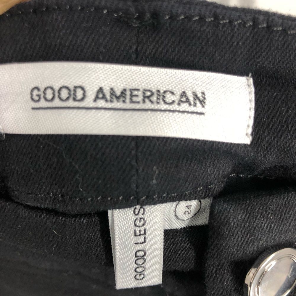 Good American Good Legs Black Jeans Plus Size 24 - Picture 8 of 8